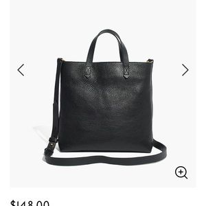 Madewell Zip-Top Transport Tote in true black